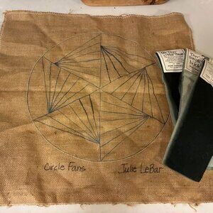 Julie Lebar “Circle Fans”-Geometric Design Rug Hooking Kit
